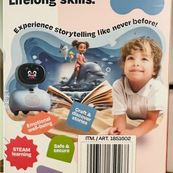 Mini Blue AI-Powered Kid-Safe Robot - Picture 3 of 3